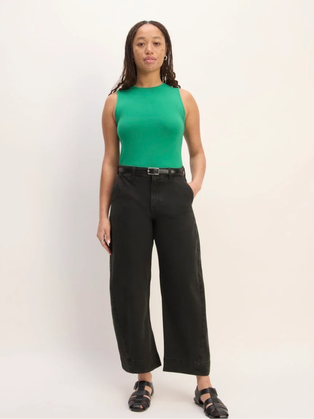 Everlane Summer Barrel Jean in Ash Black NWT 24” 0